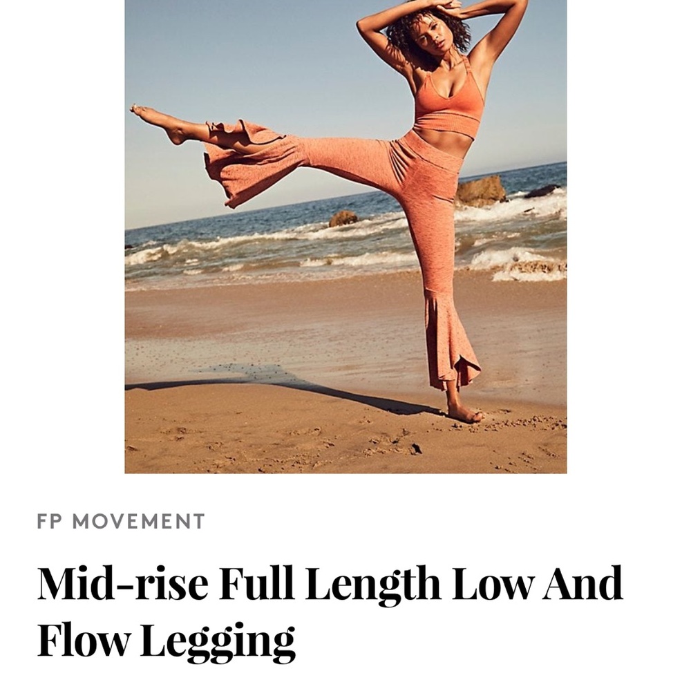 Free People Mid Rise Low and Flow Legging - olive - Picture 5 of 5